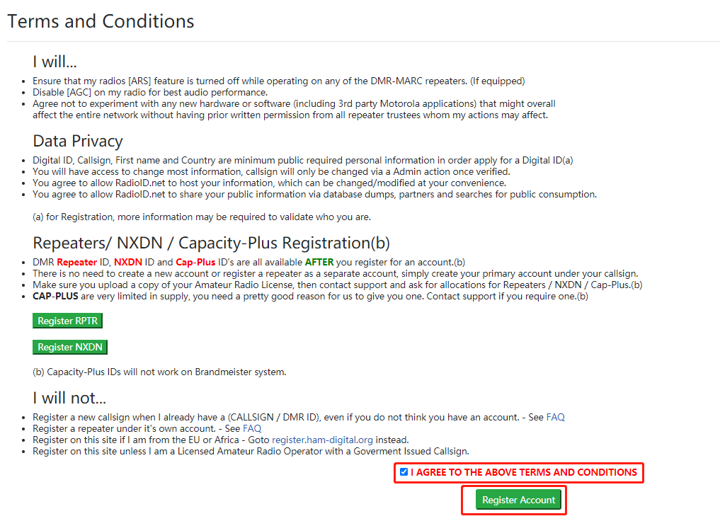 MMDVM注册DMRid和注册BrandMeister设置静态组呼