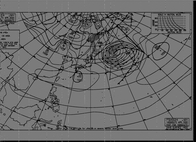 接收日本JMH气象传真