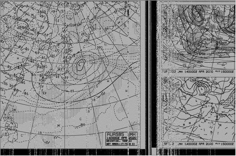 接收日本JMH气象传真