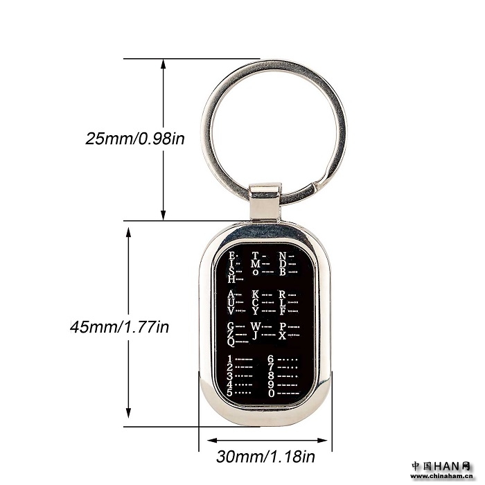 AILUNCE Morse Code Keychain AILUNCE Morse Code Keychain